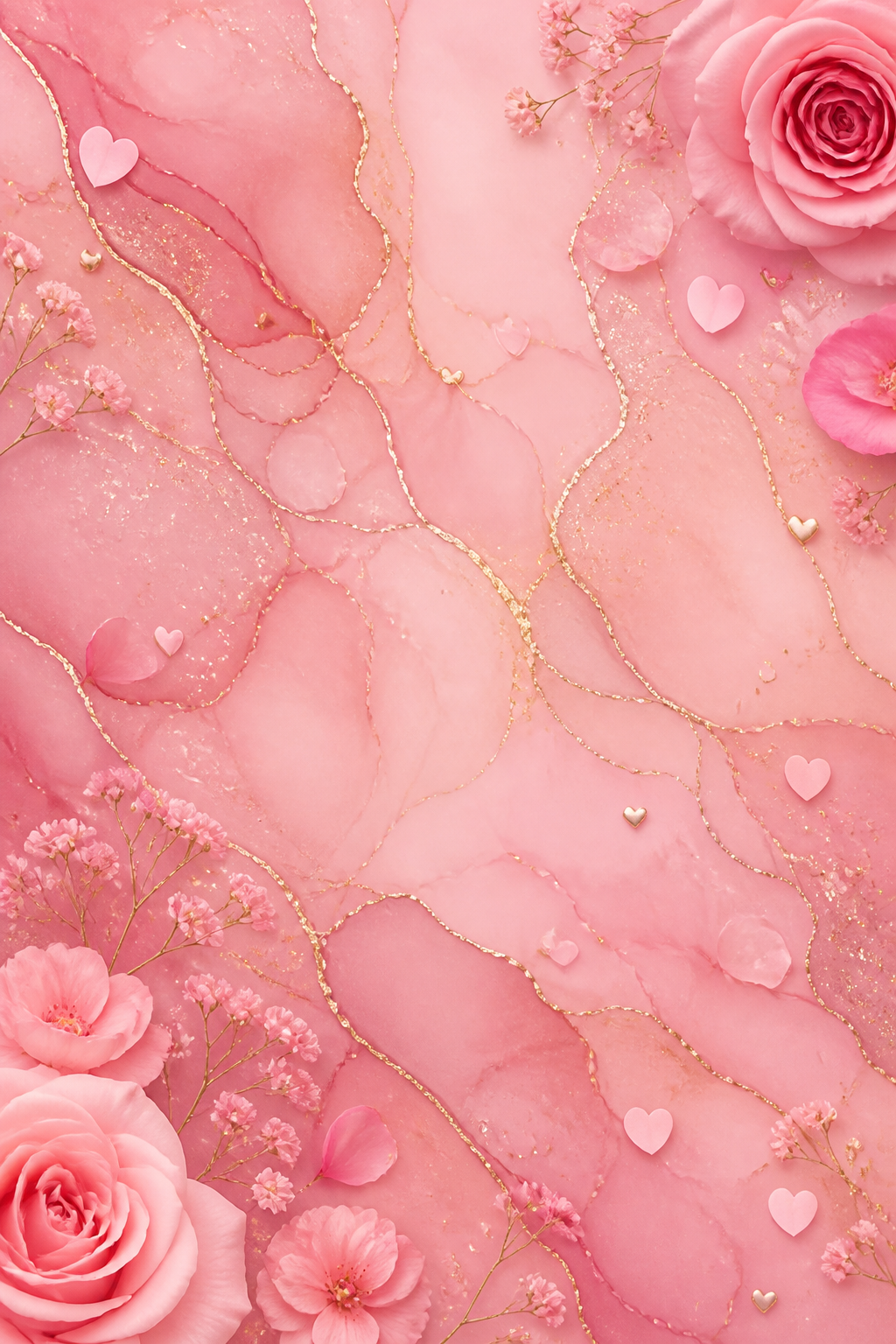 Pink Background — elegant style background image, featuring soft pink palette, romantic or playful imagery