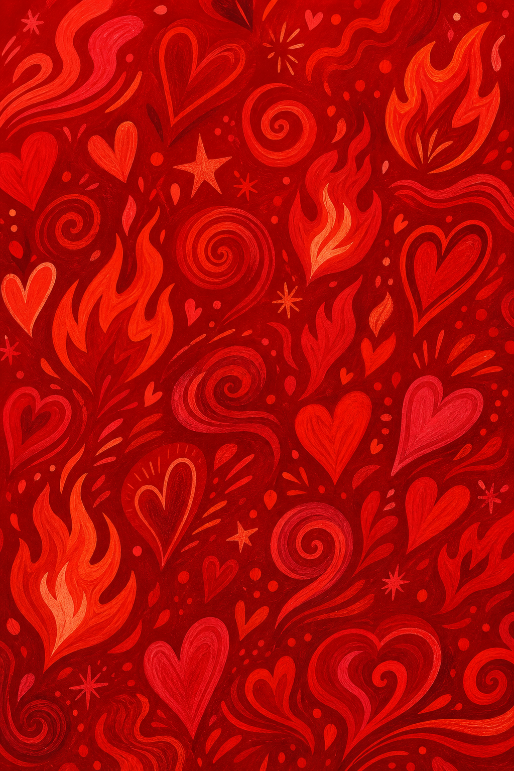 Red Background — illustration style background image, featuring warm red palette, energy and passion imagery