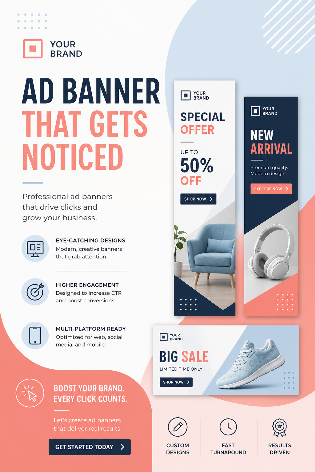 Ad Banner — modern style web banner