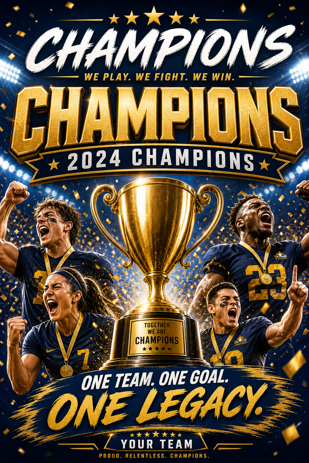 Championship Banner — vibrant style web banner