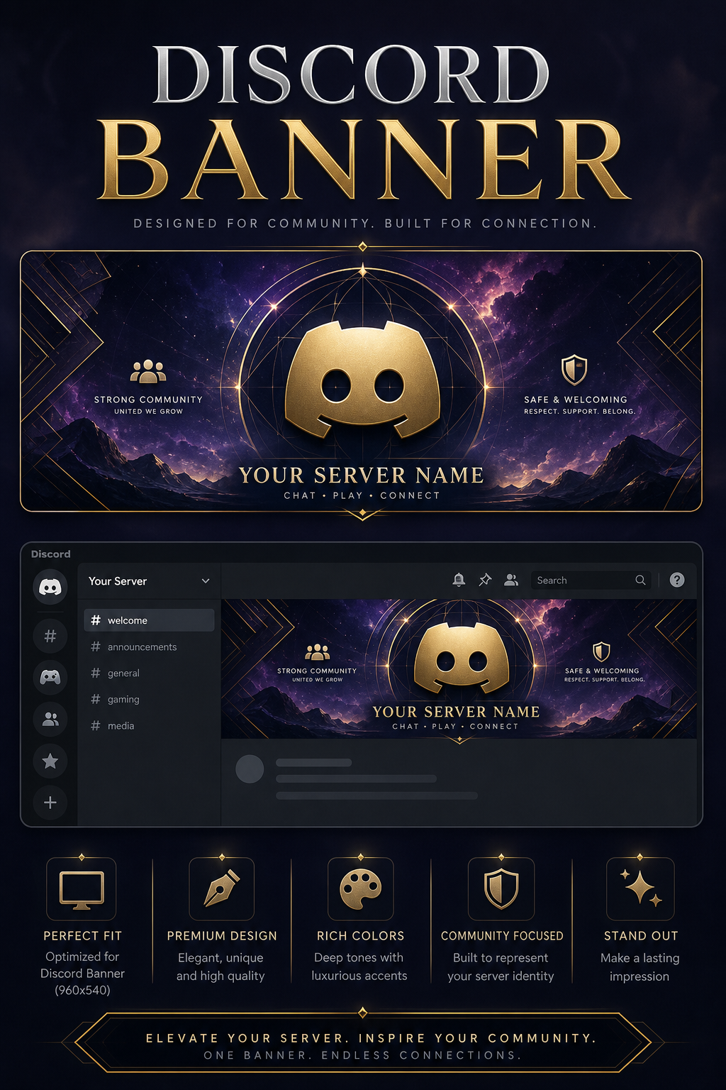 Discord Banner — elegant style web banner