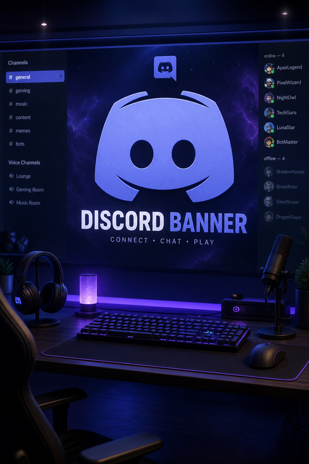 Discord Banner — photo-realistic style web banner