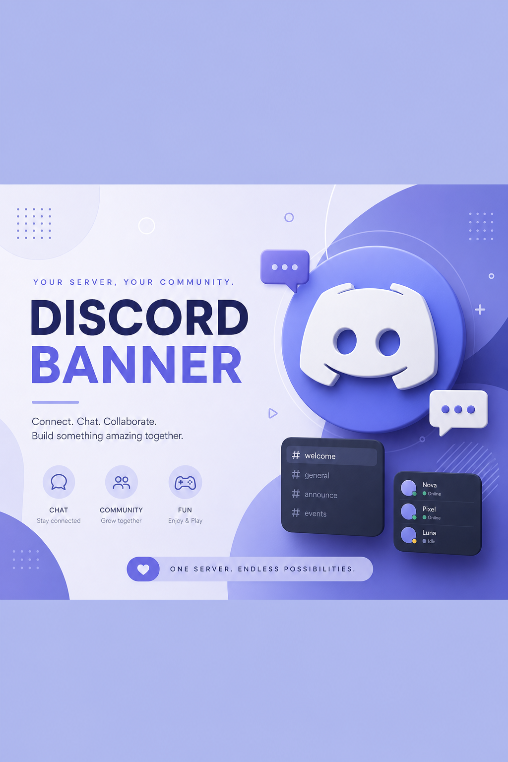 Discord Banner — modern style web banner