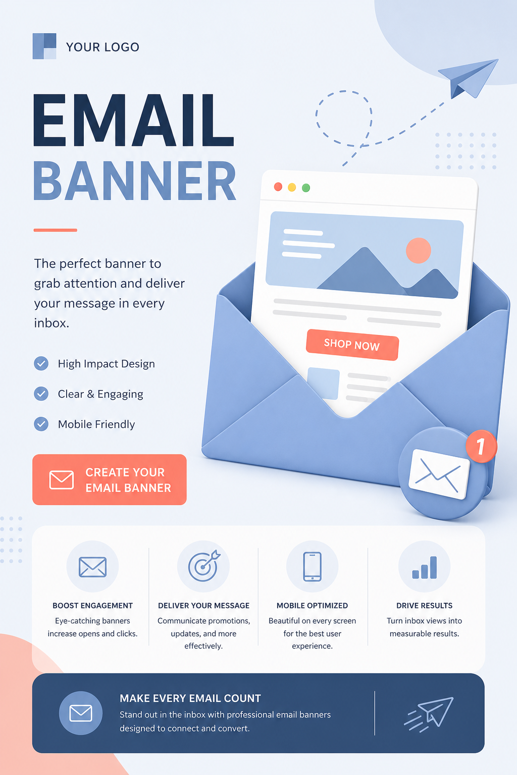 Email Banner — modern style web banner
