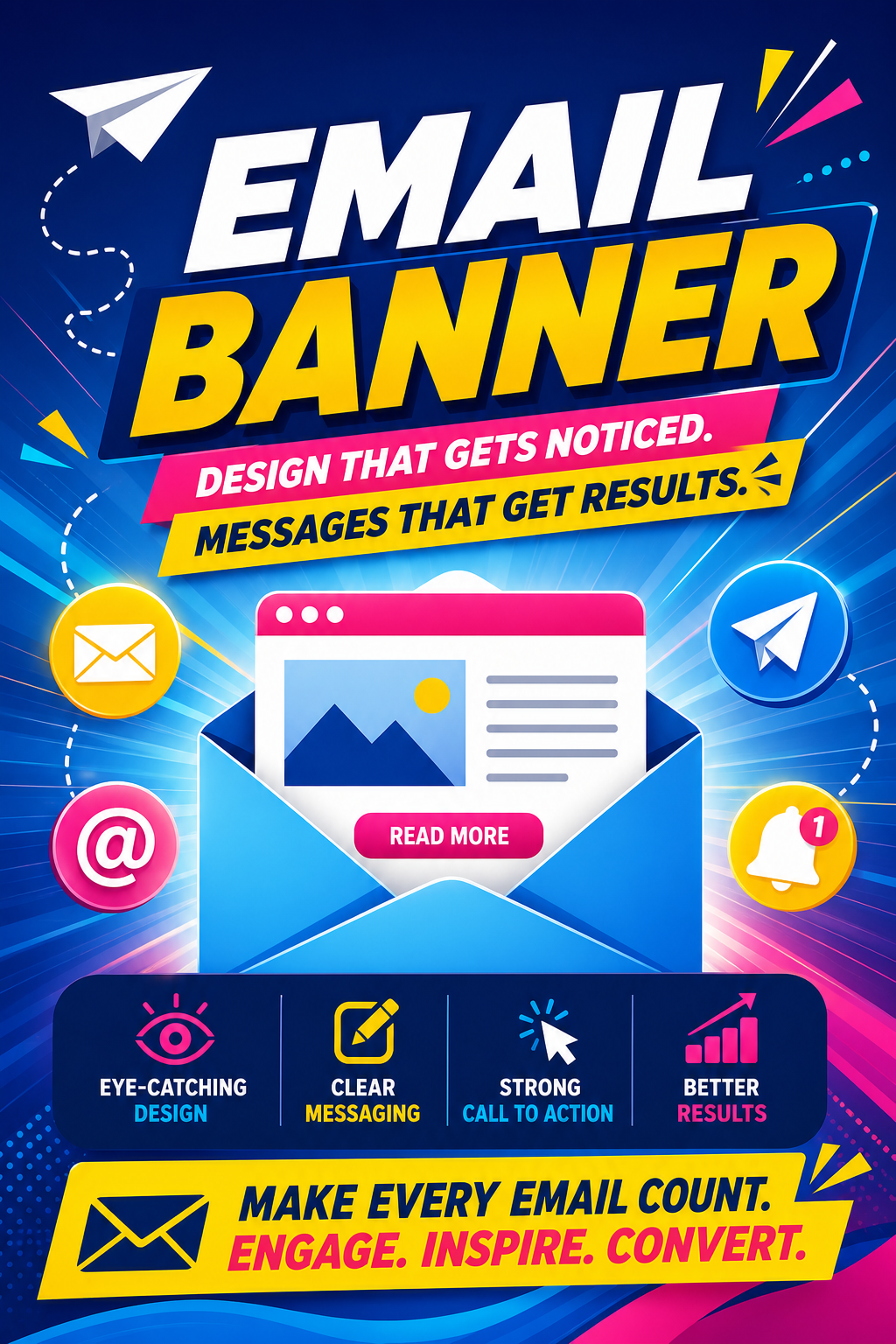 Email Banner — vibrant style web banner