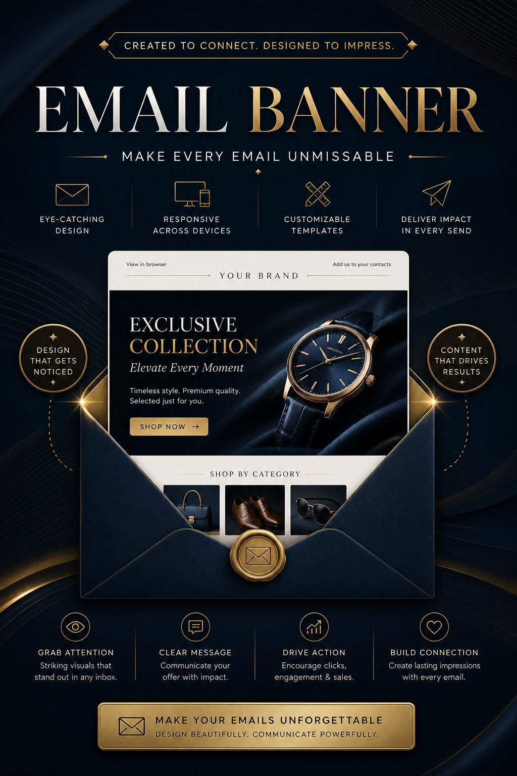 Email Banner — elegant style web banner