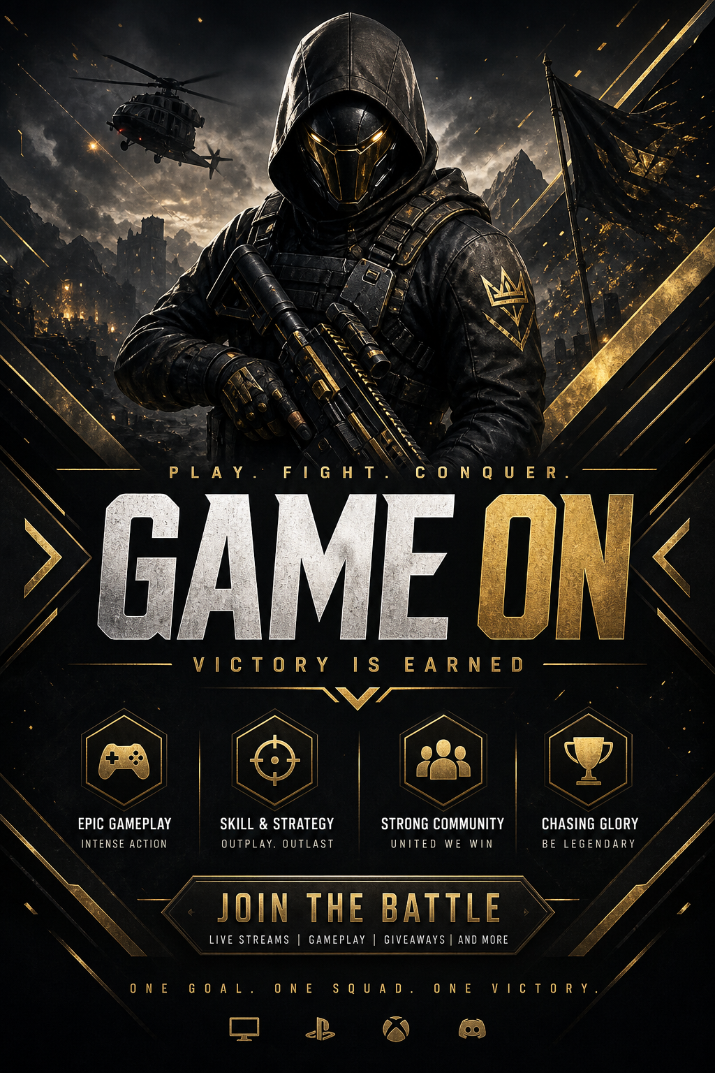Gaming Banner — elegant style web banner