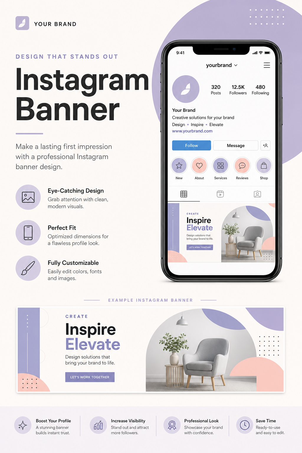 Instagram Banner — modern style web banner