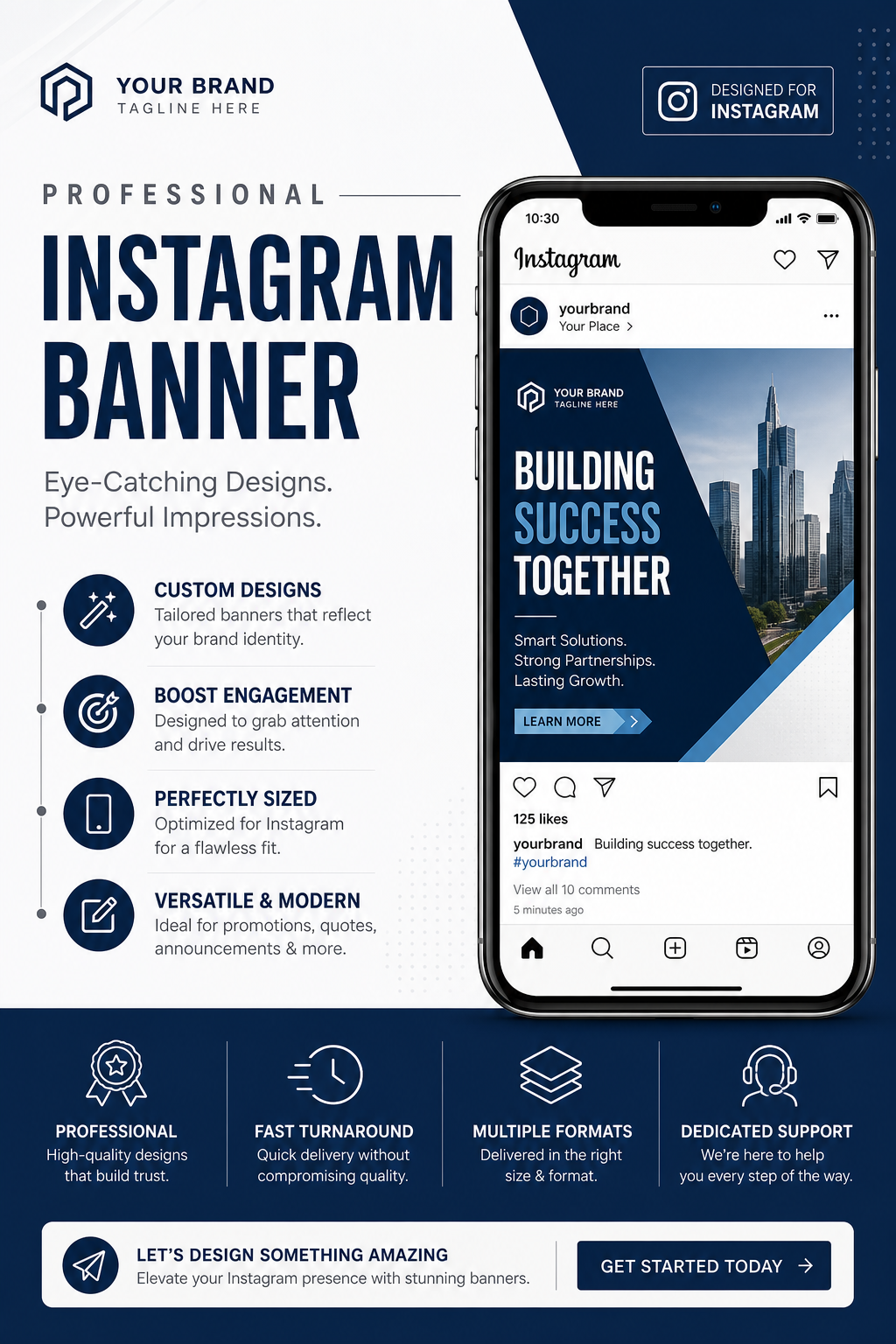 Instagram Banner — corporate style web banner