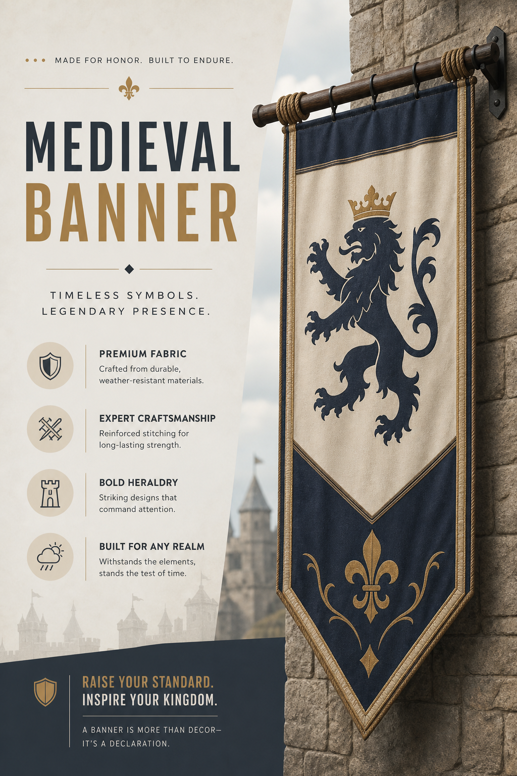Medieval Banner — modern style web banner