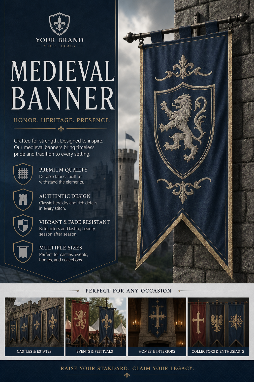 Medieval Banner — corporate style web banner