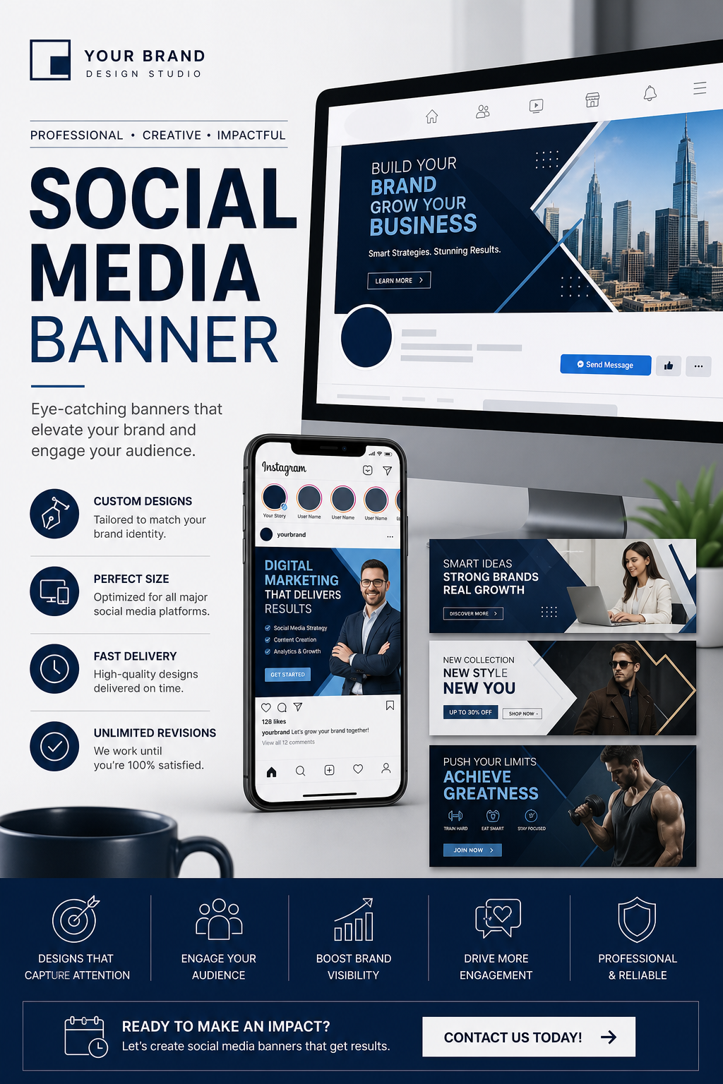 Social Media Banner — corporate style web banner