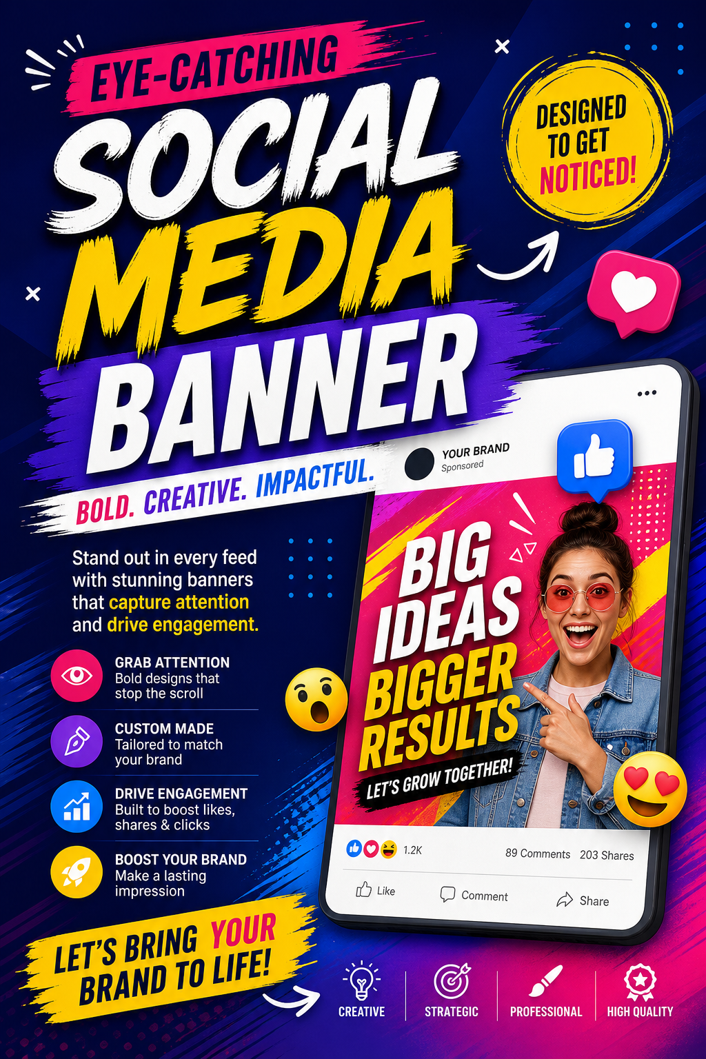 Social Media Banner — vibrant style web banner
