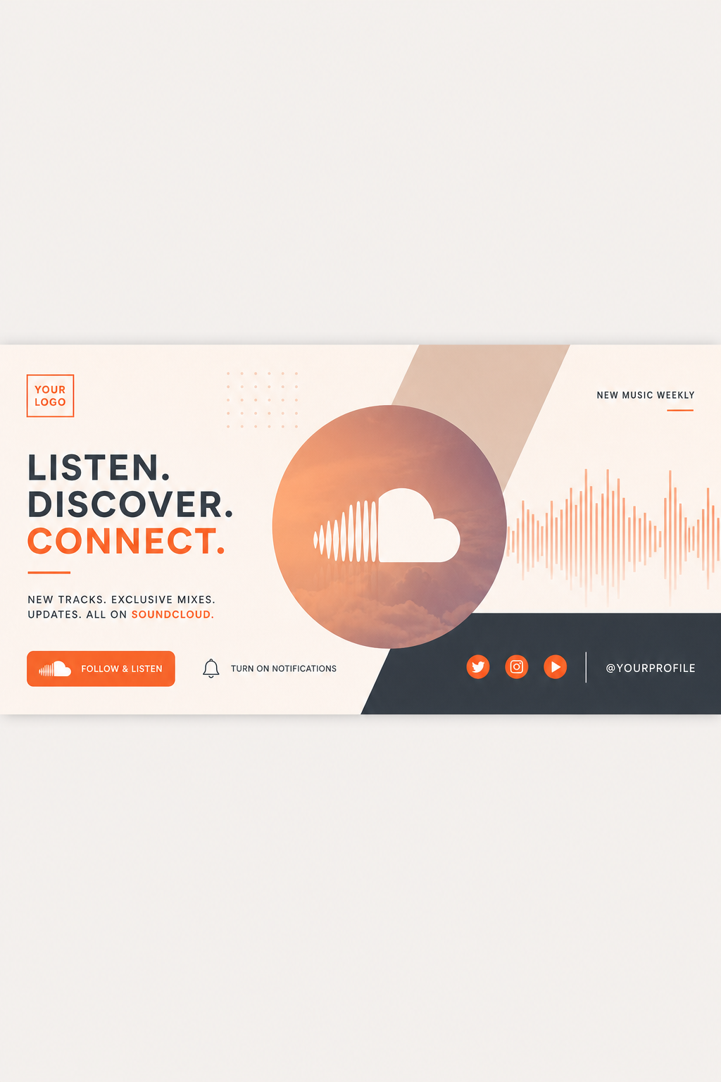 SoundCloud Banner — modern style web banner