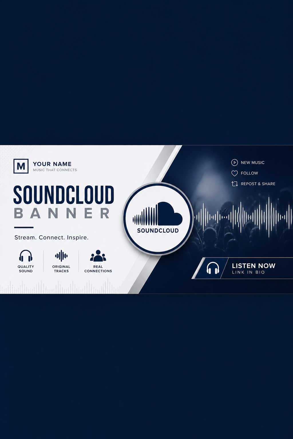 SoundCloud Banner — corporate style web banner