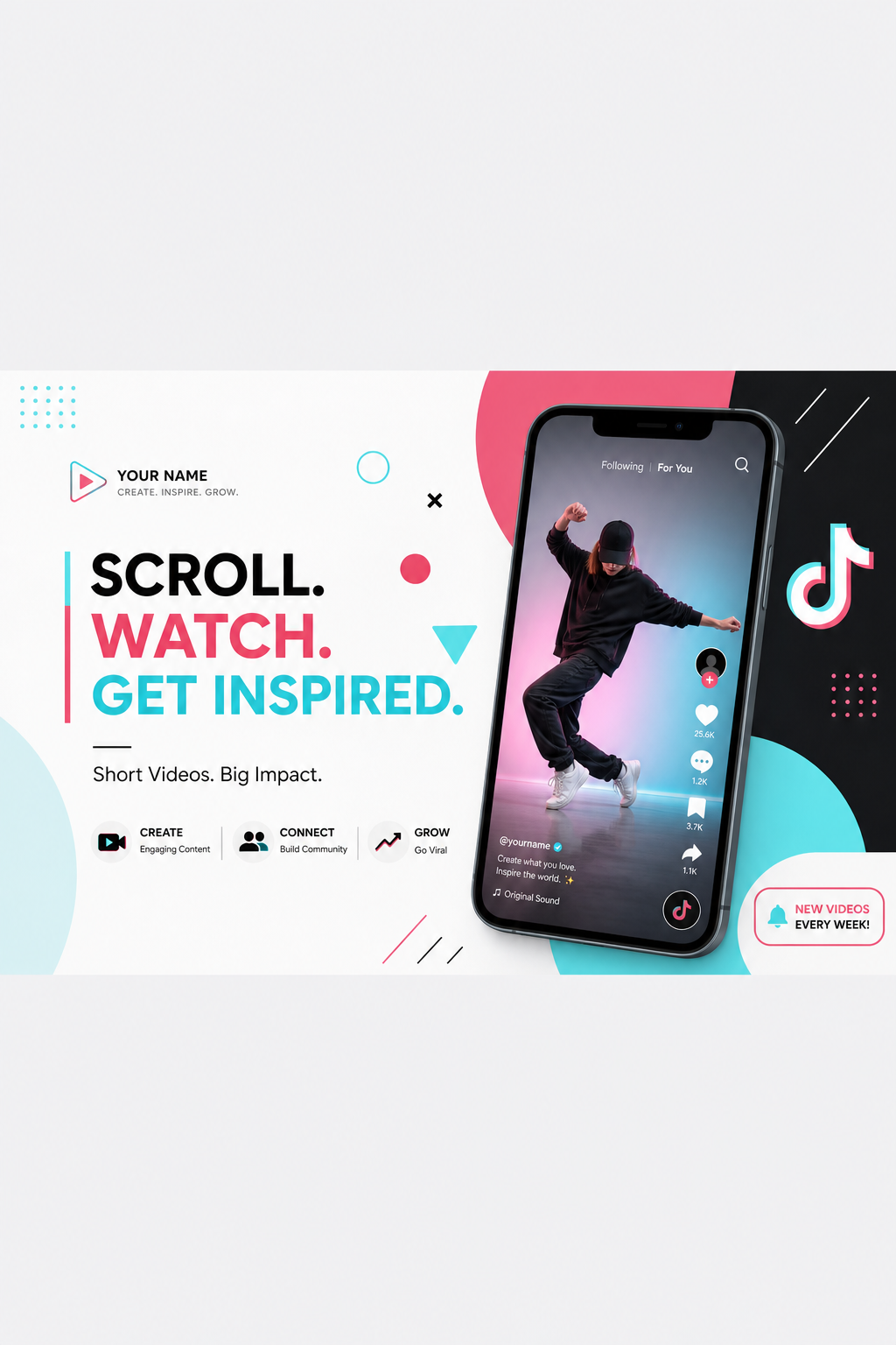 TikTok Banner — modern style web banner