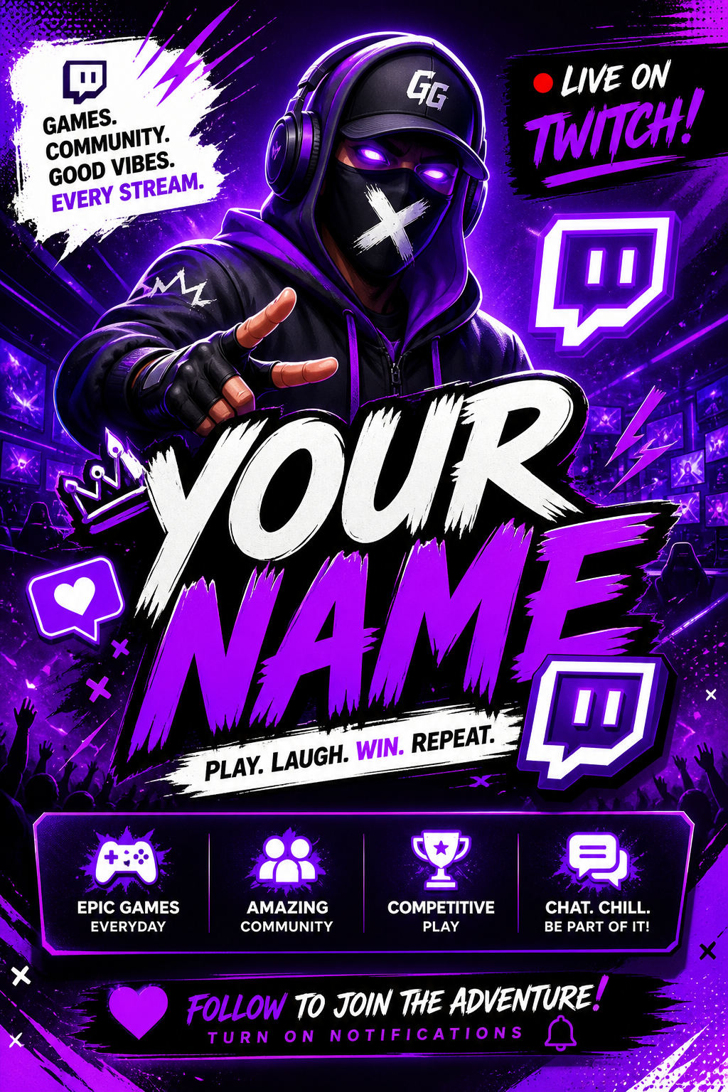 Twitch Banner — vibrant style web banner