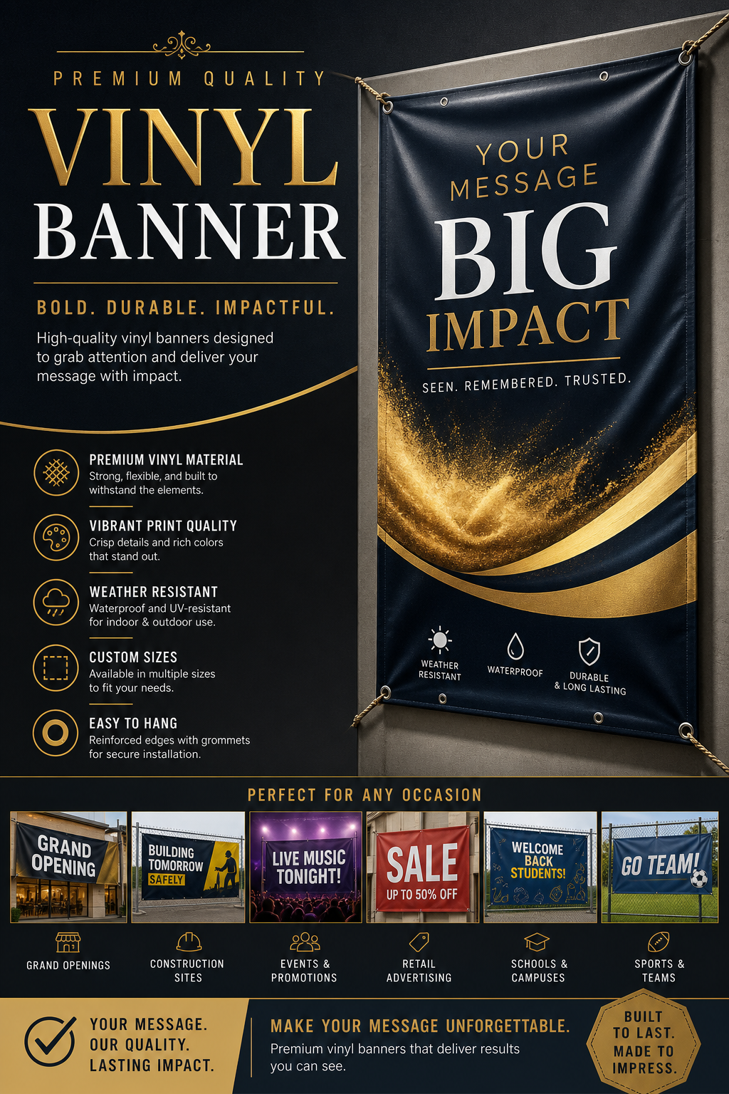 Vinyl Banner — elegant style web banner