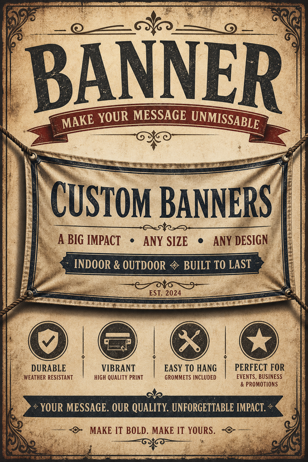 Banner — vintage style web banner