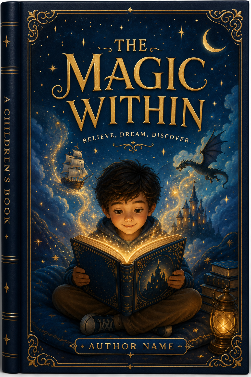 Children Book Cover — elegant style book cover