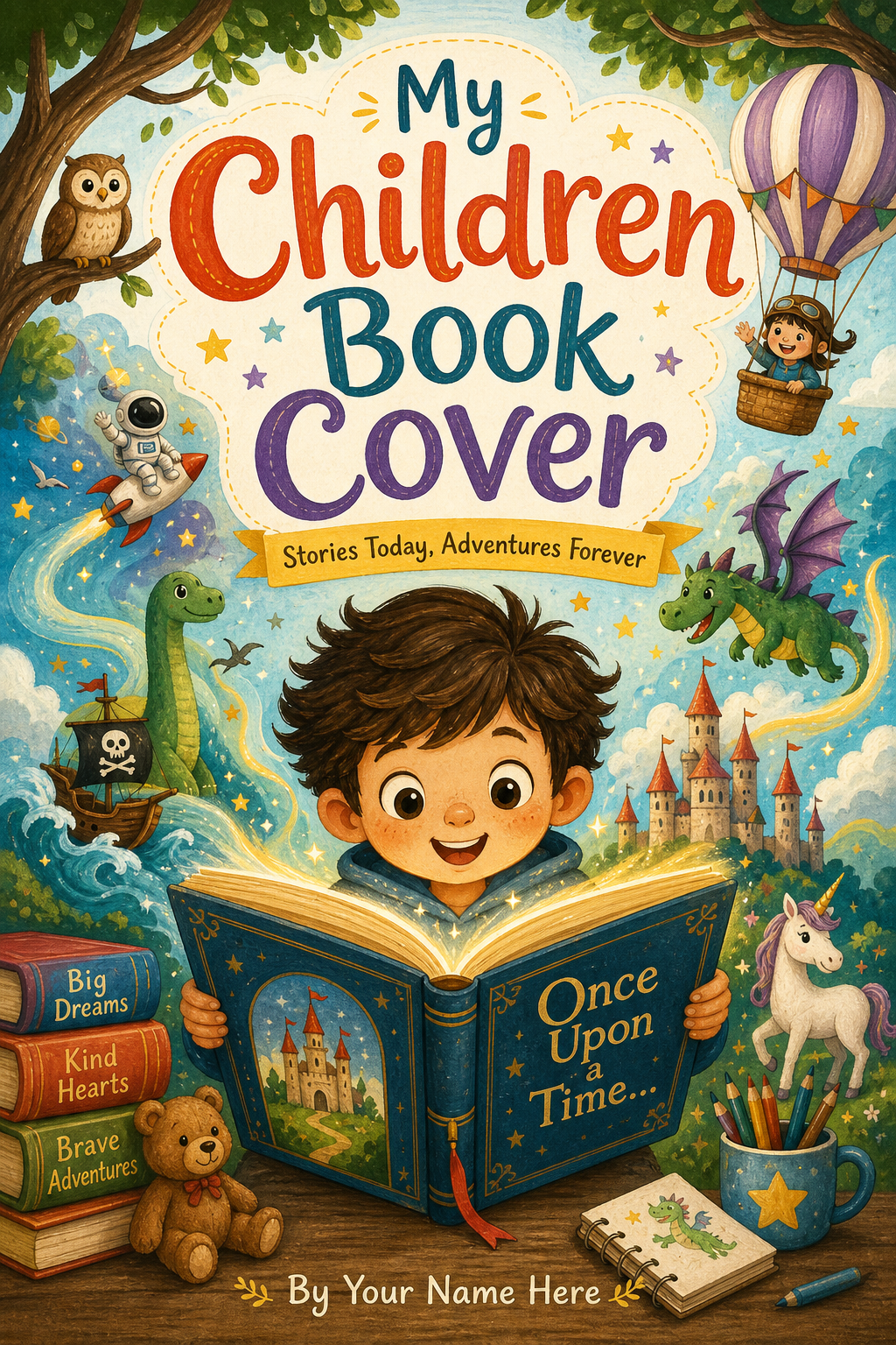 Children Book Cover — illustration style book cover