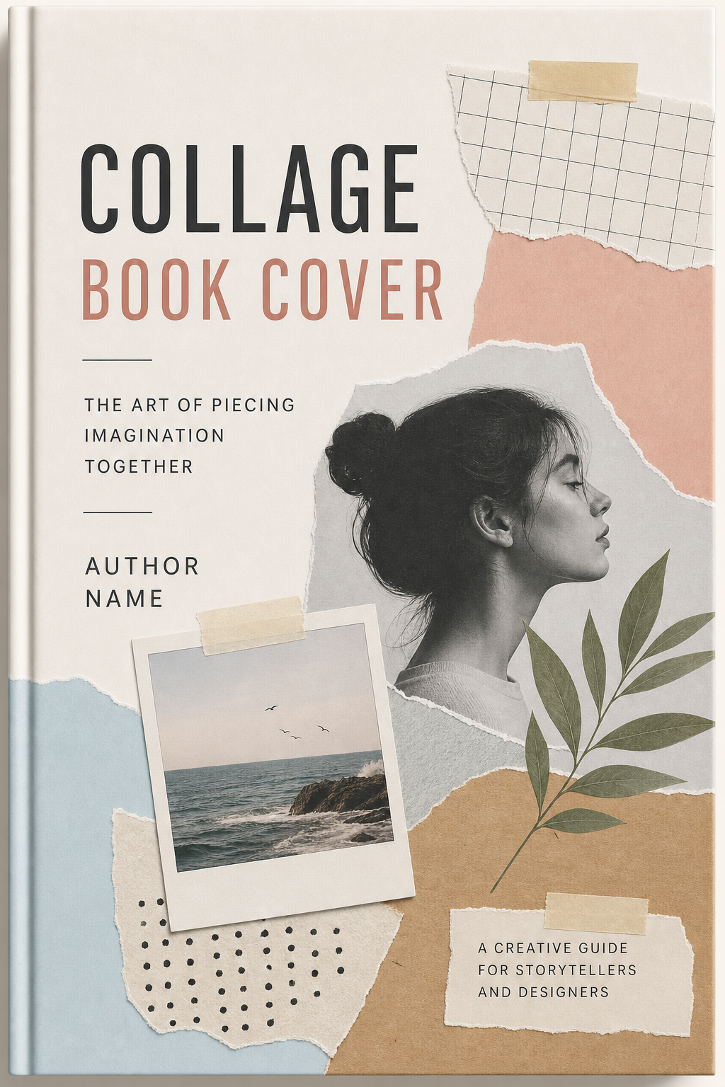 Collage Book Cover — modern style book cover