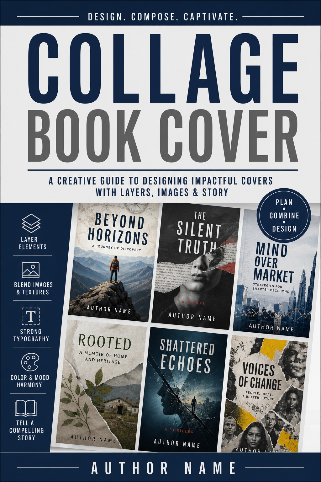 Collage Book Cover — corporate style book cover