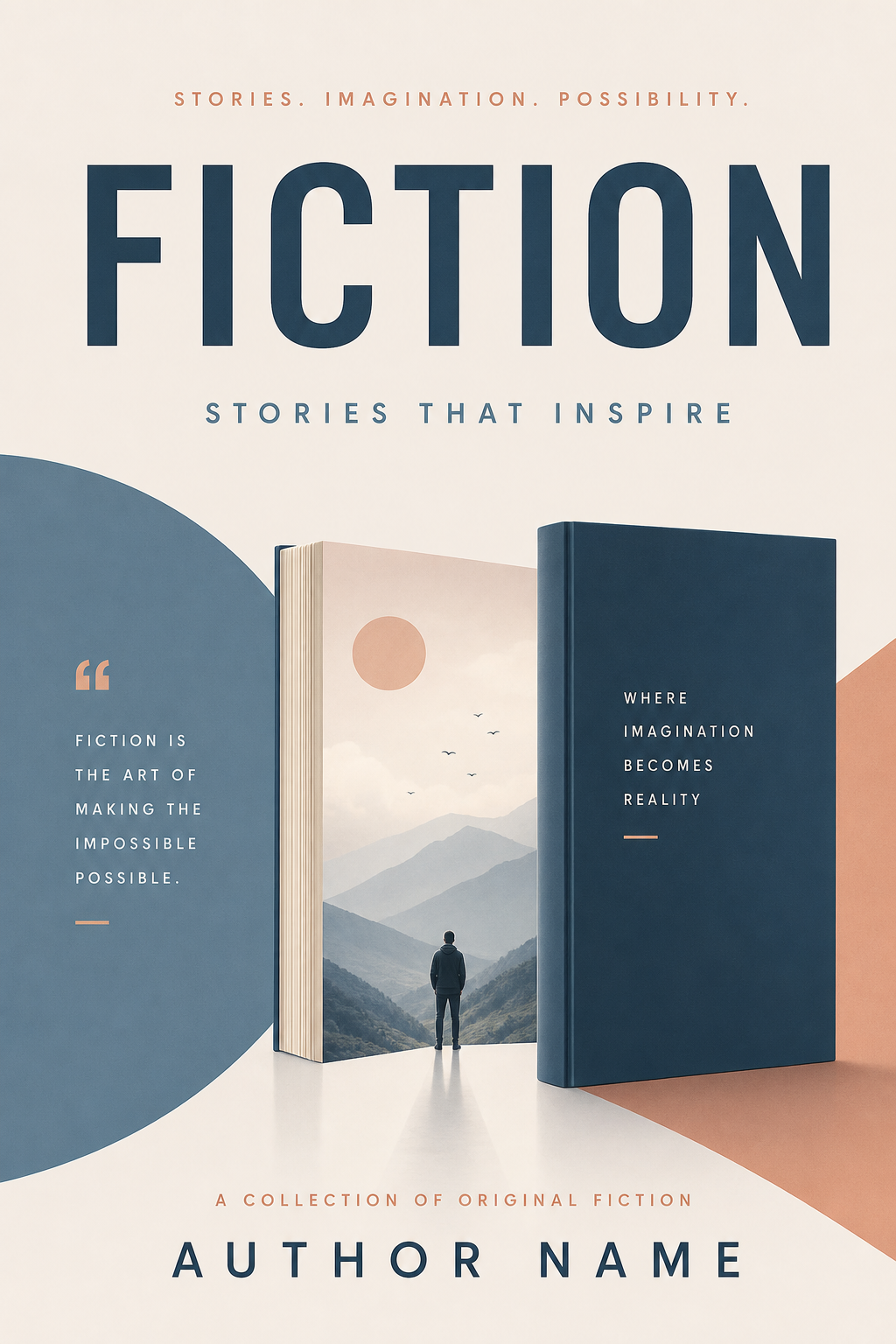 Fiction Book Cover — modern style book cover