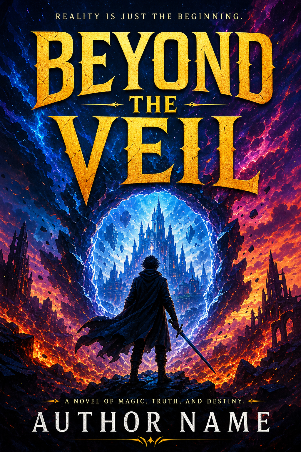Fiction Book Cover — vibrant style book cover