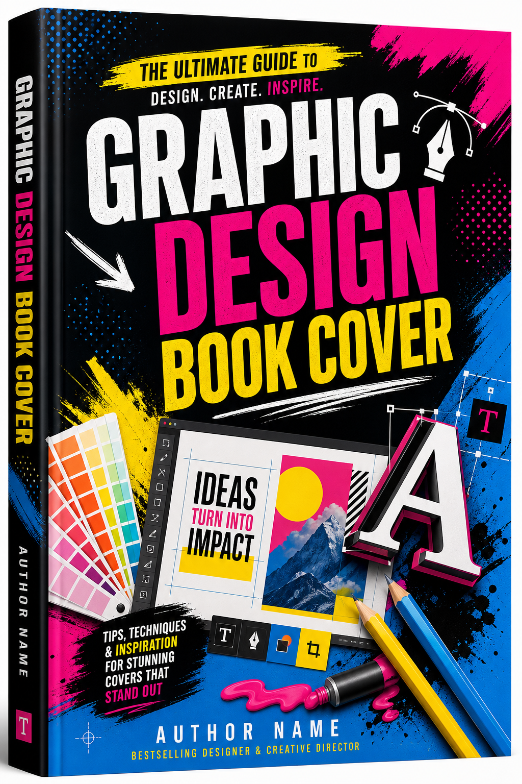 Graphic Design Book Cover — vibrant style book cover