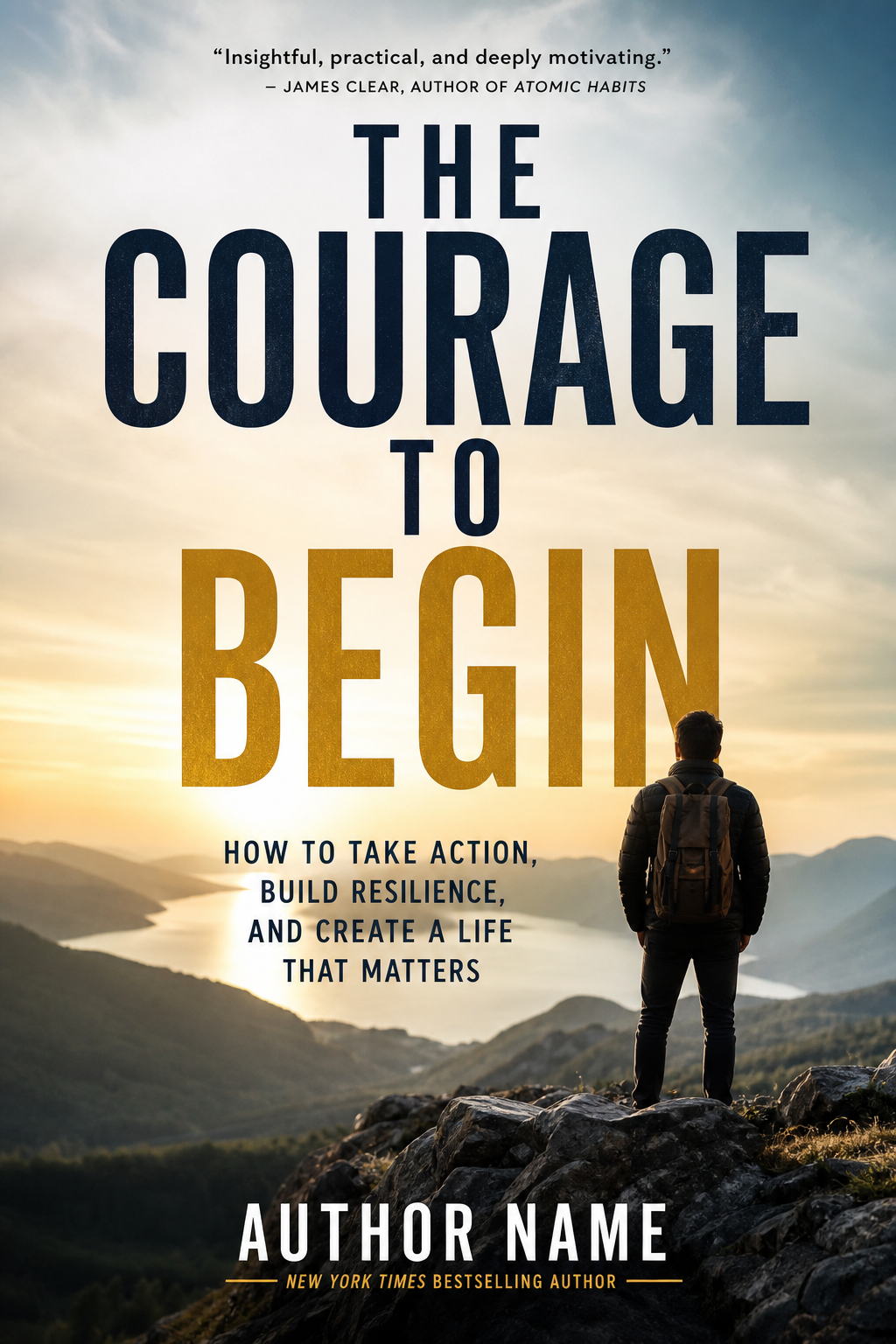 Non Fiction Book Cover — photo-realistic style book cover