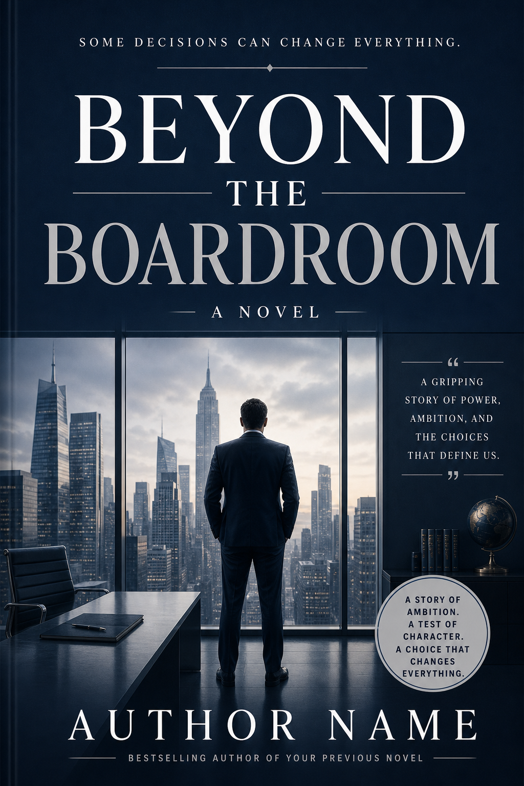 Novel Book Cover — corporate style book cover