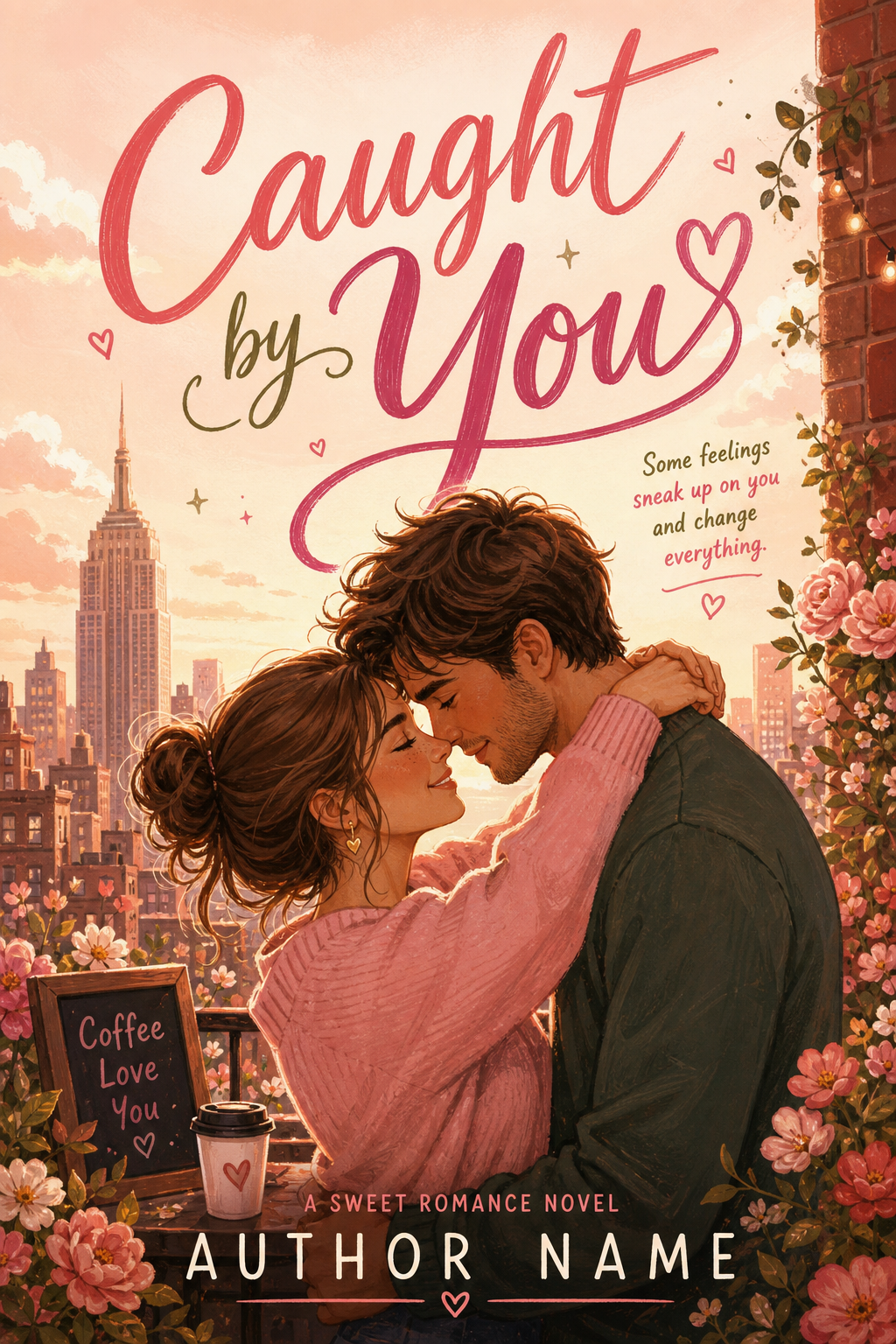 Romance Book Cover — illustration style book cover