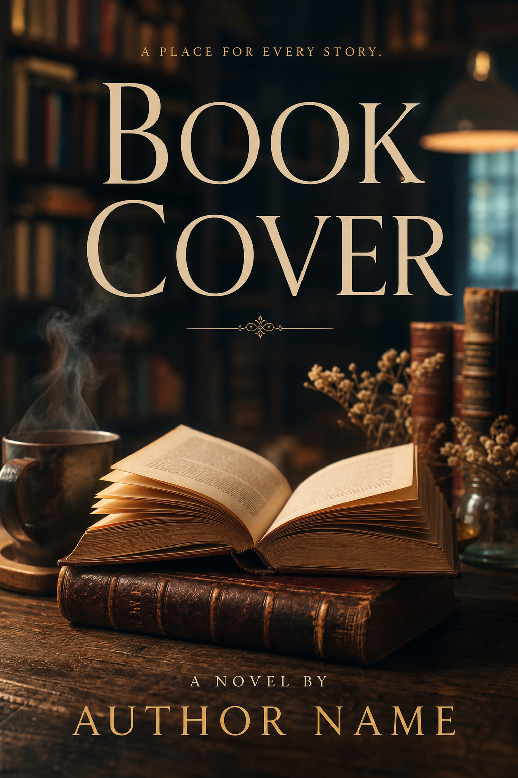 Book Cover — photo-realistic style book cover