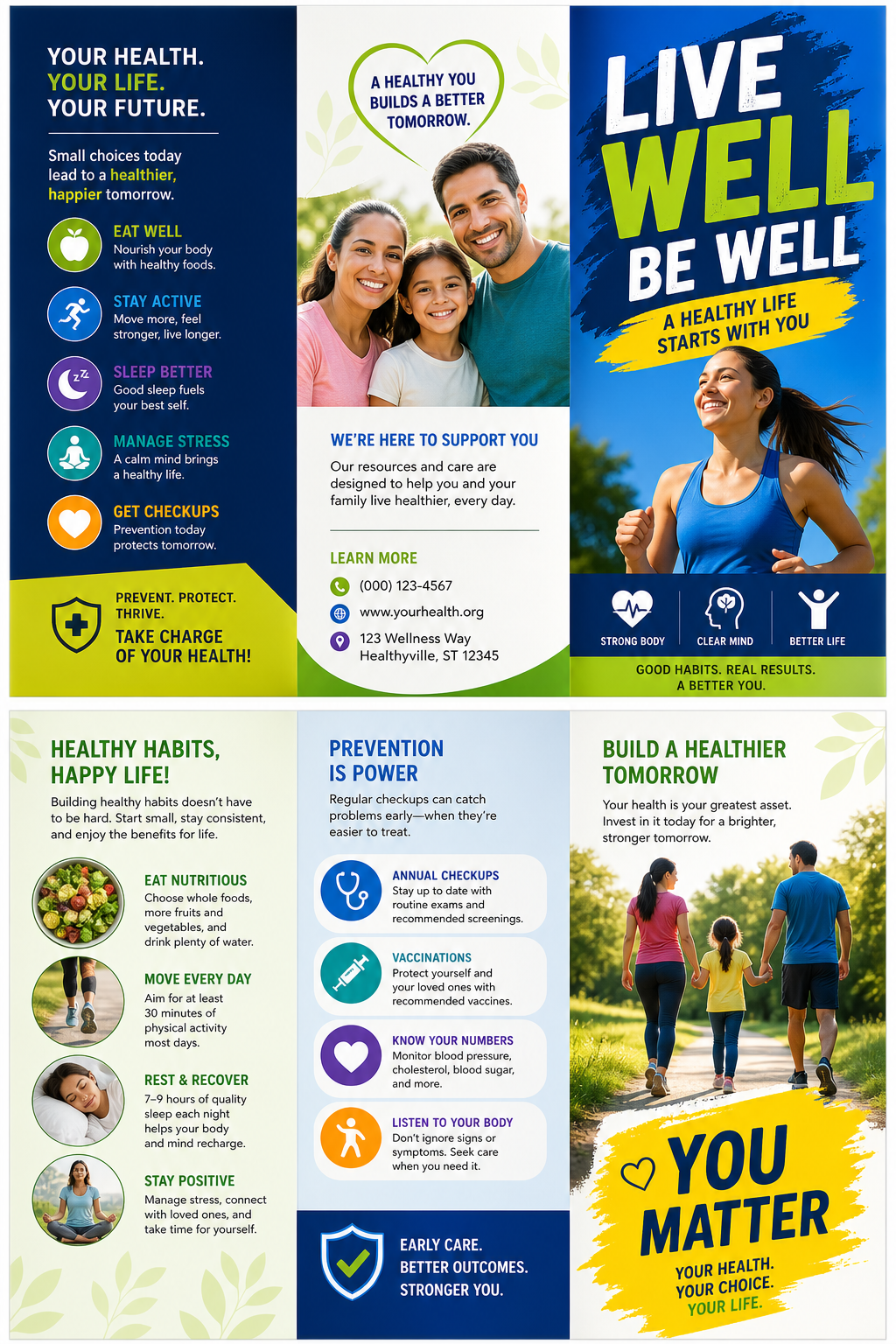 Health Brochure — vibrant style brochure cover