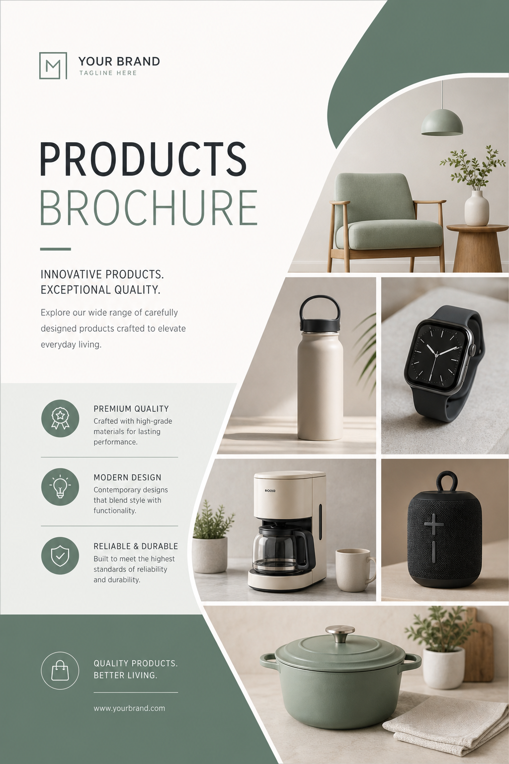 Products Brochure — modern style brochure cover
