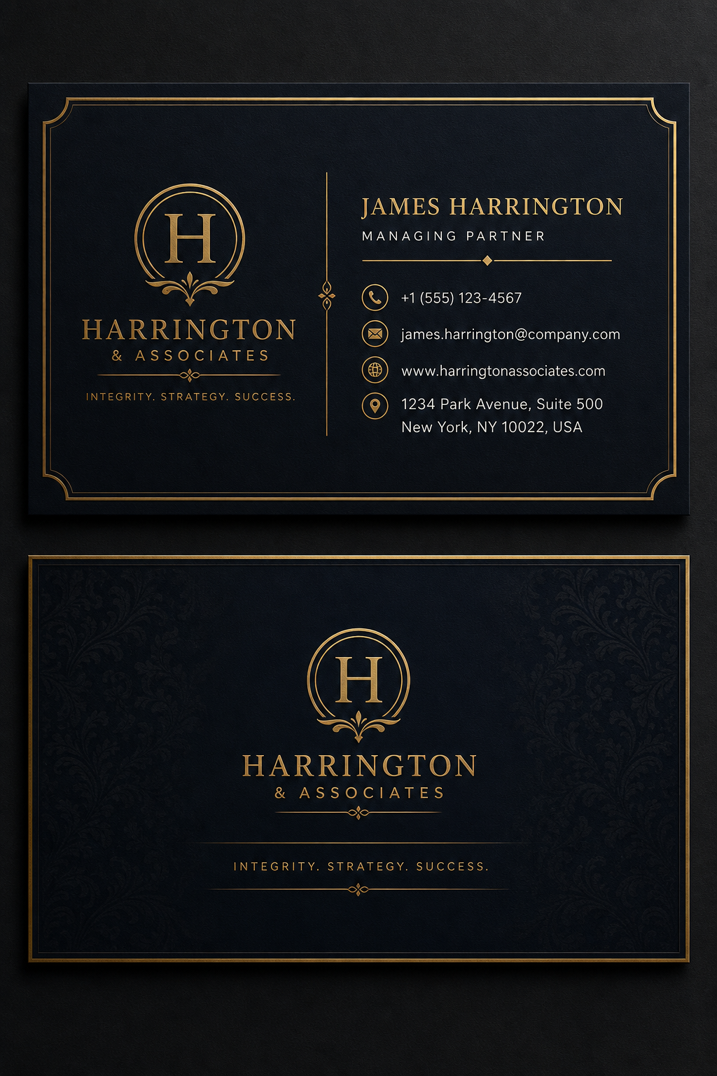 Classic Business Card — elegant style business card design
