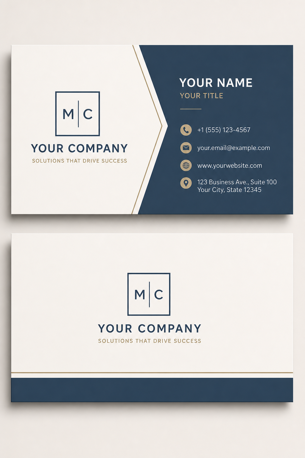 Classic Business Card — modern style business card design
