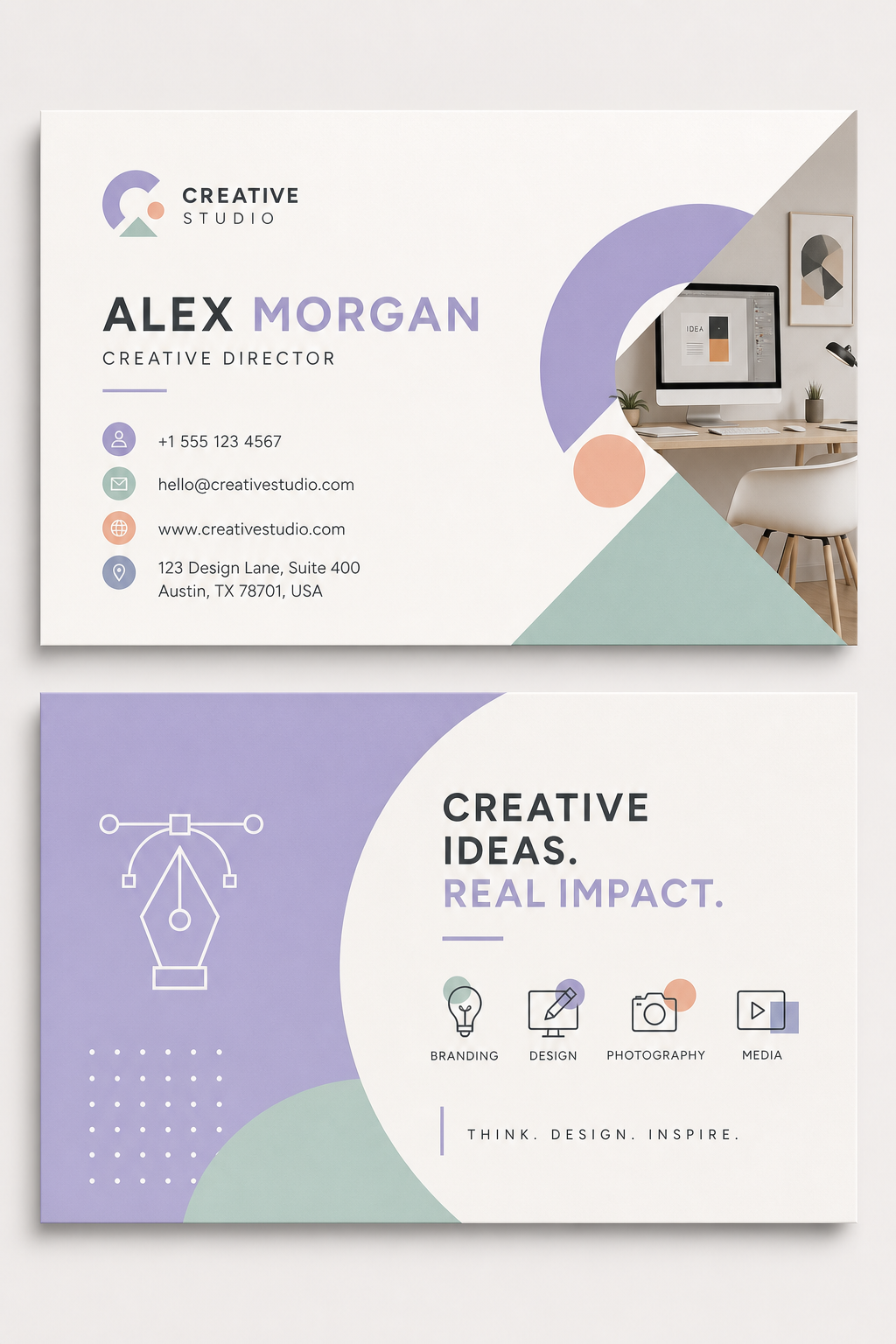 Creative Business Card — modern style business card design