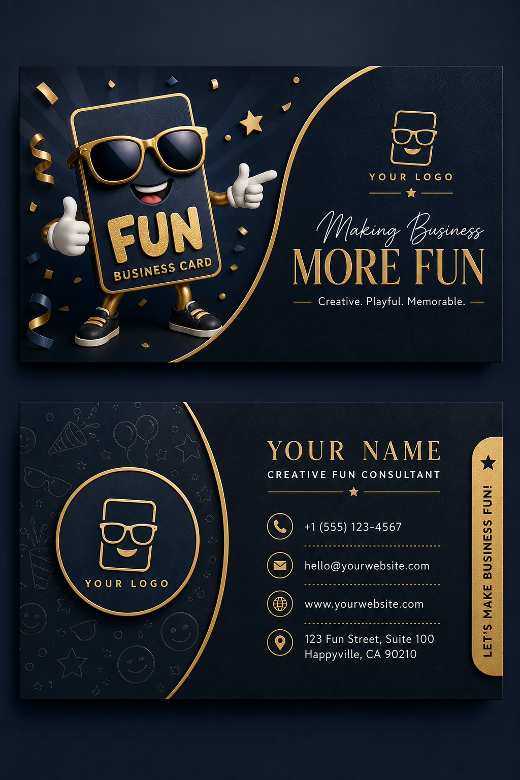 Fun Business Card — elegant style business card design