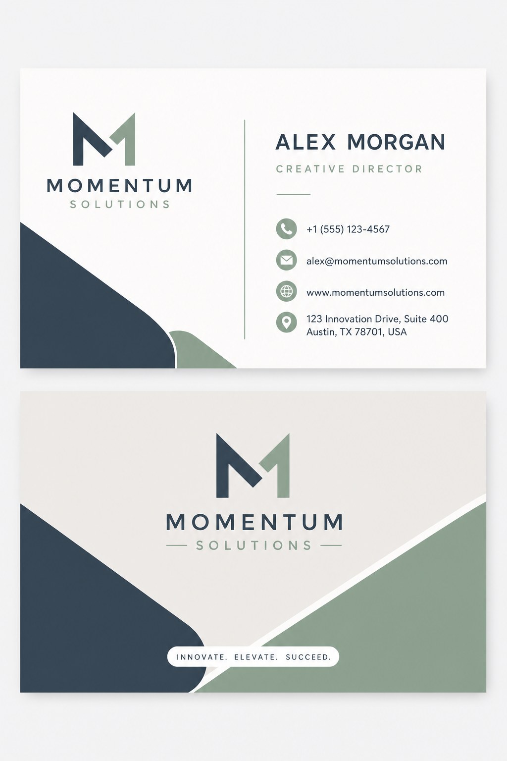 Modern Business Card — modern style business card design