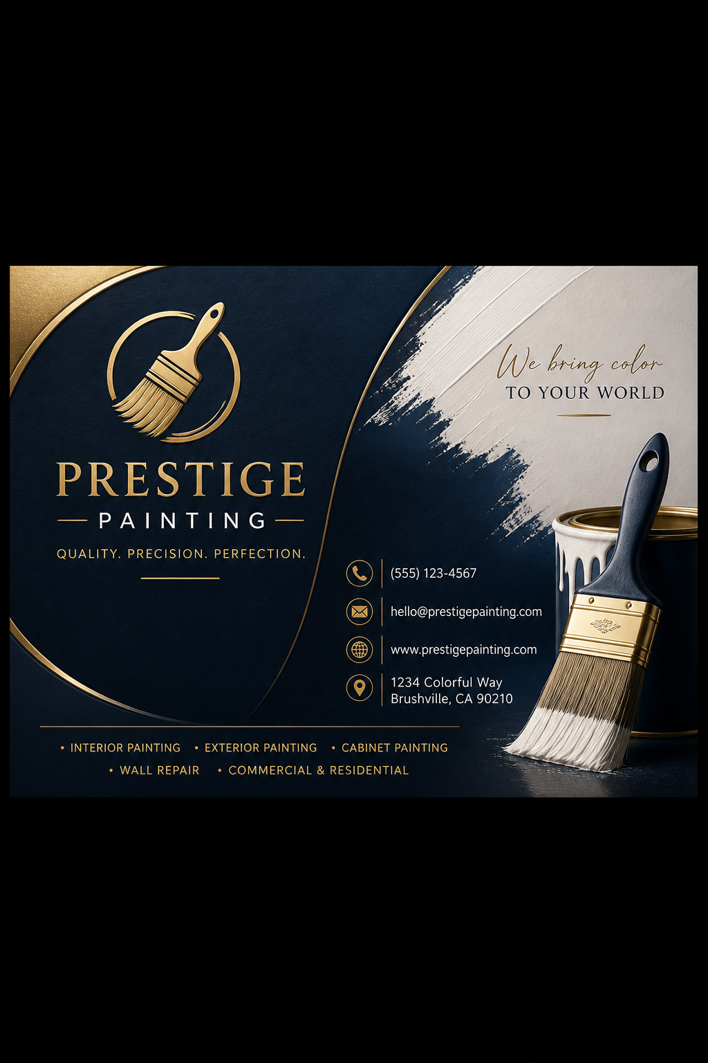 Painter Business Card — elegant style business card design