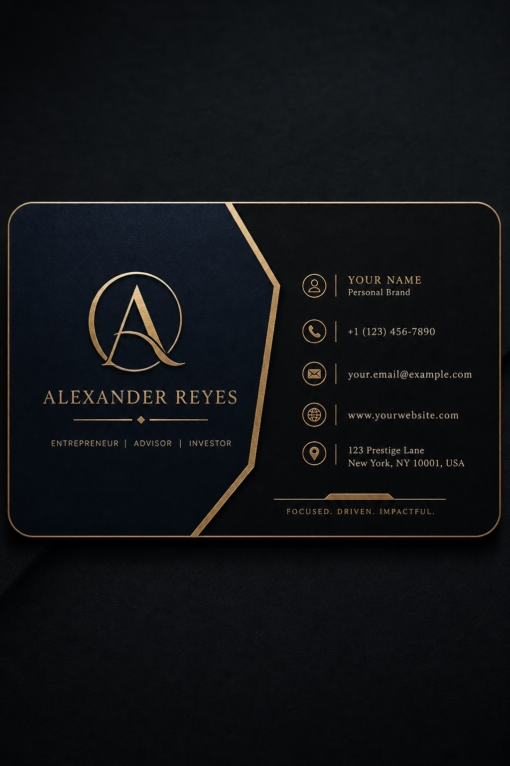 Personal Business Card — elegant style business card design