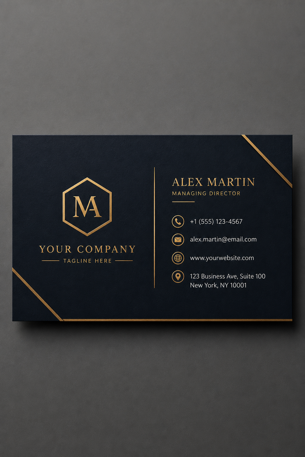 Simple Business Card — elegant style business card design