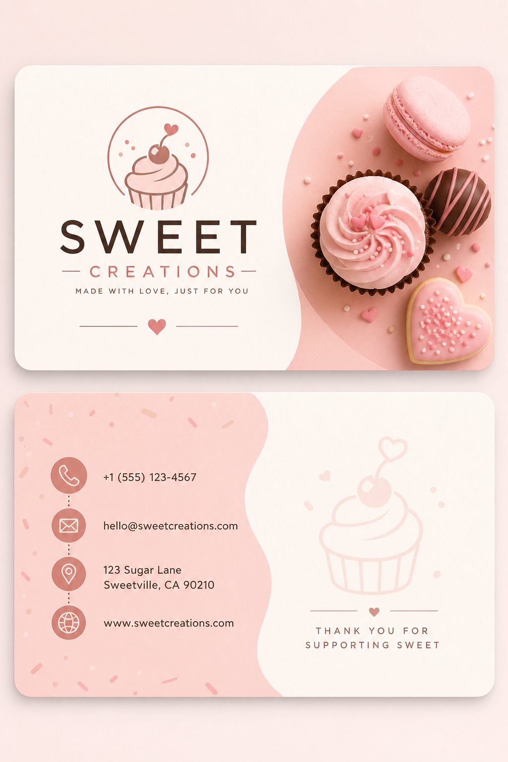 Sweet Business Card — modern style business card design