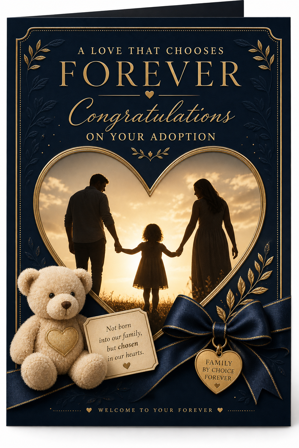 Adoption Card — elegant style card design