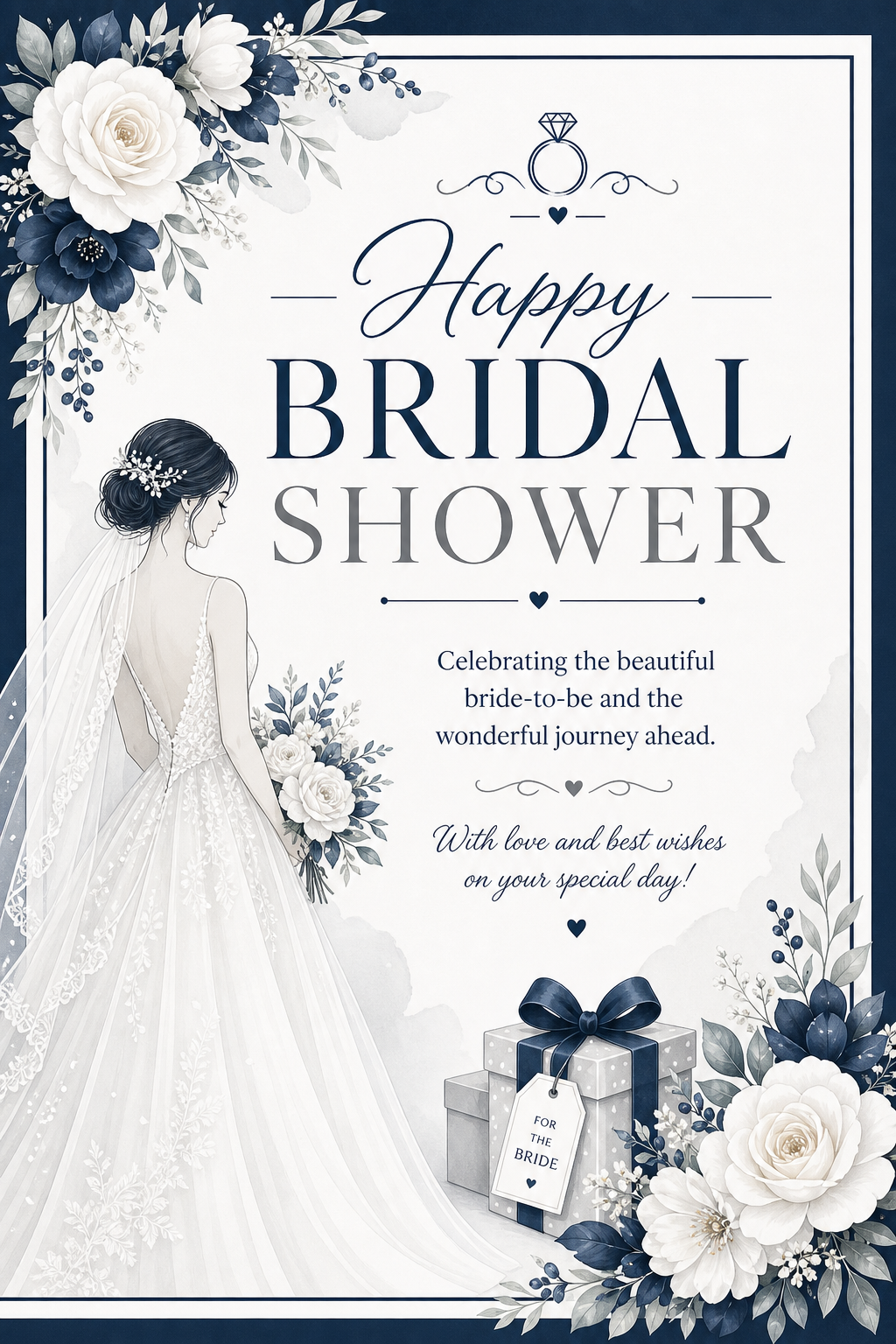 Bridal Shower Card — corporate style card design