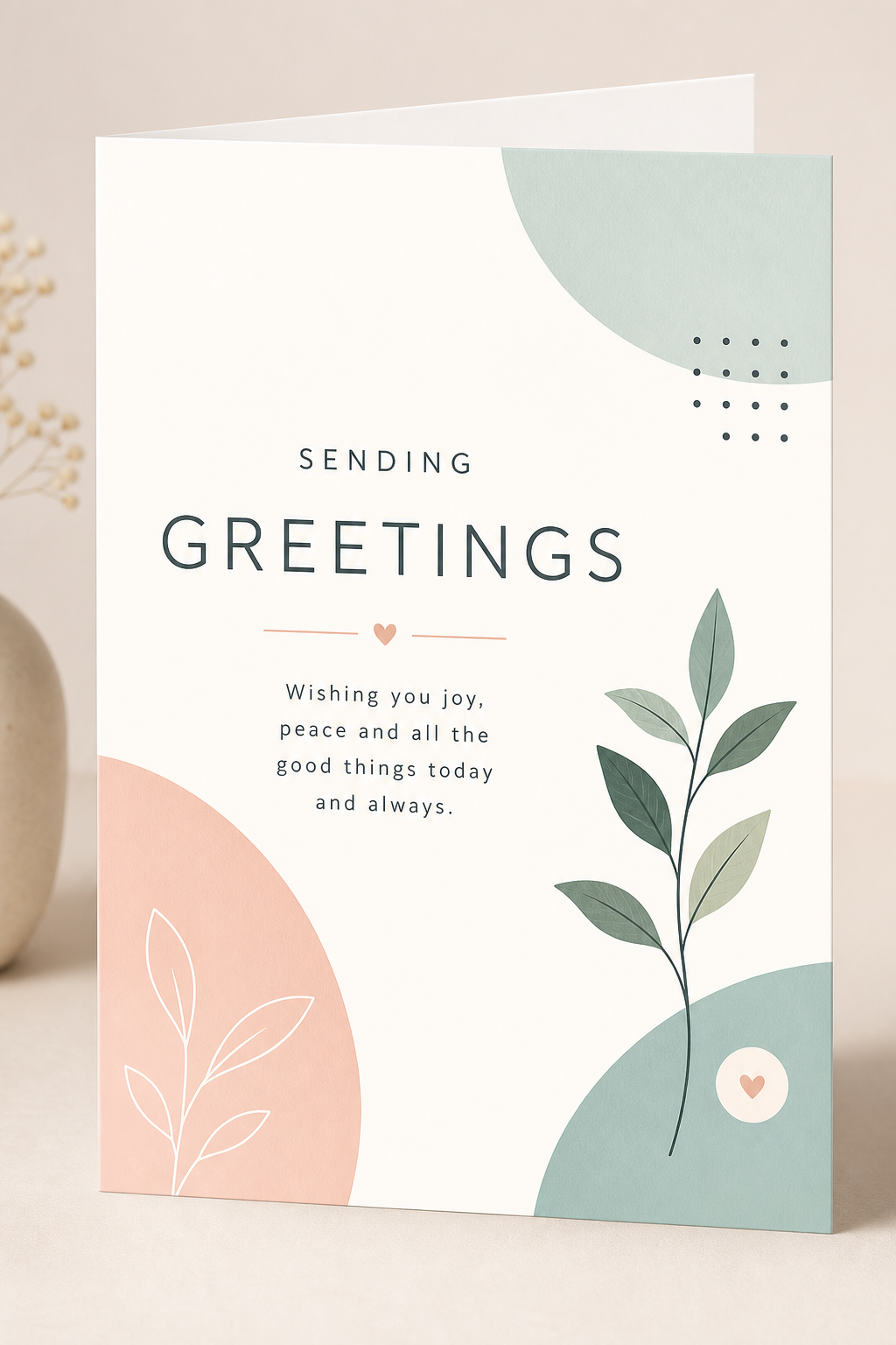 Greetings Card — modern style card design
