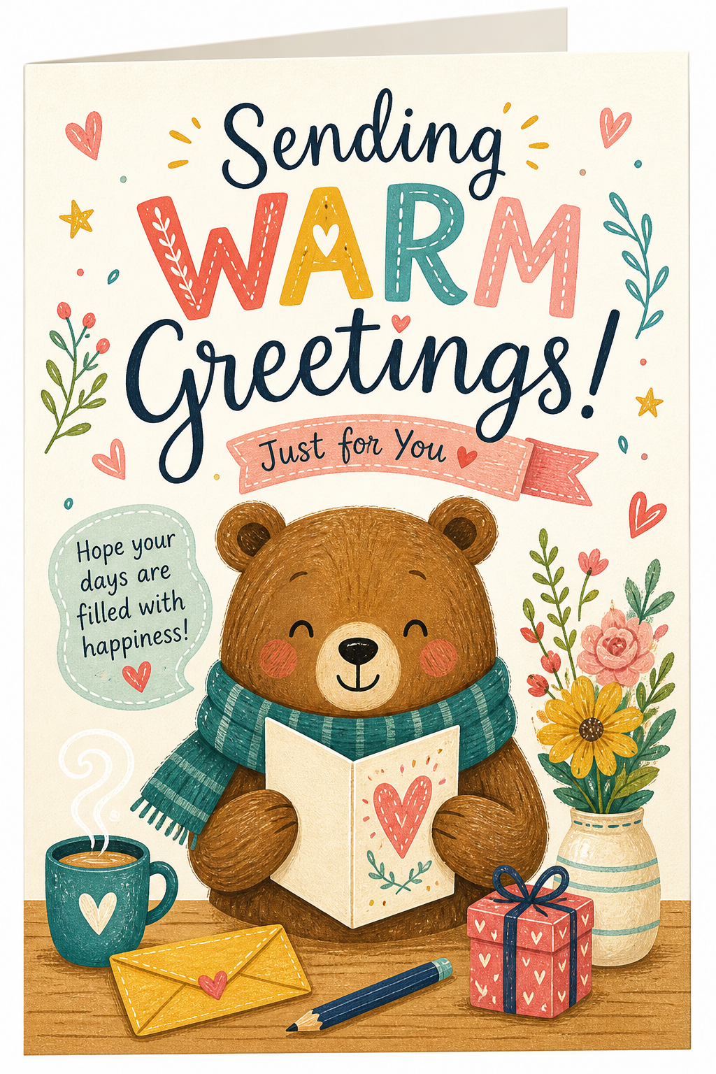Greetings Card — illustration style card design