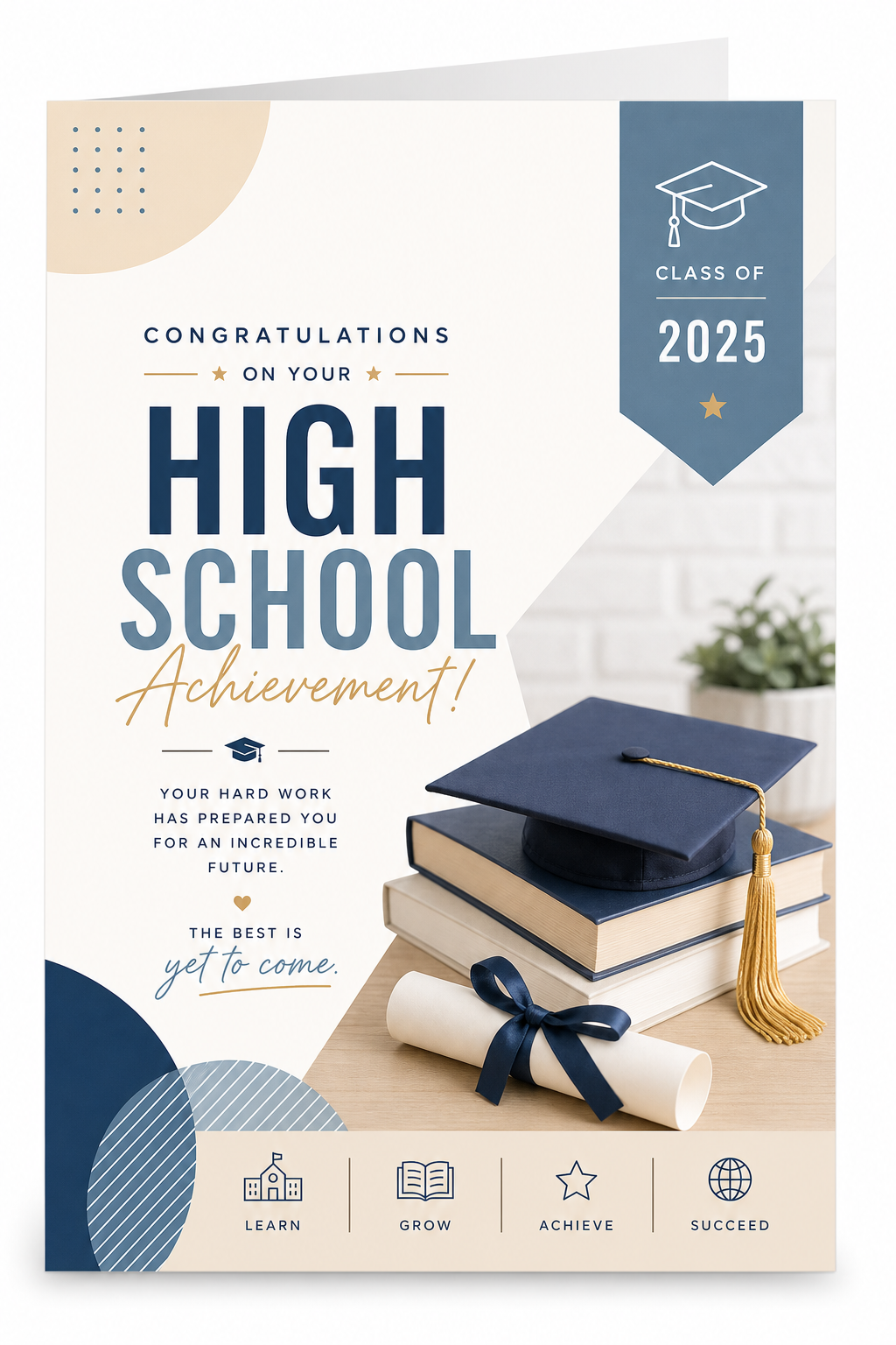High School Card — modern style card design